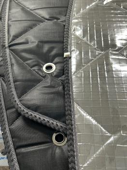 Detail schwarze Thermomatten Standard